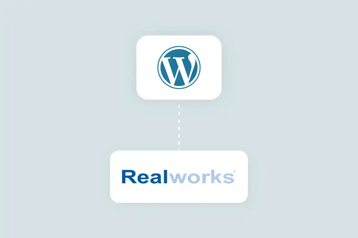 WordPress en Realworks integratie voor effectieve vastgoedwebsite ontwikkeling.