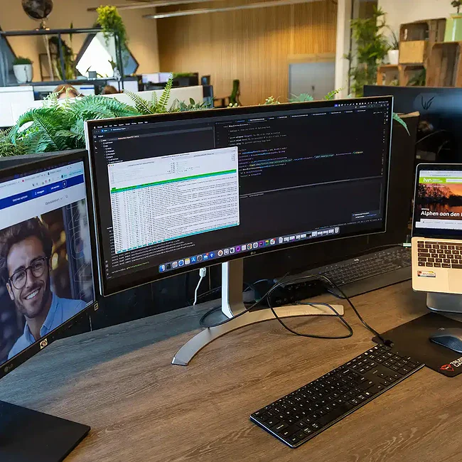 Responsive website ontwerp voor optimale werking op alle apparaten met Sturdy Digital.